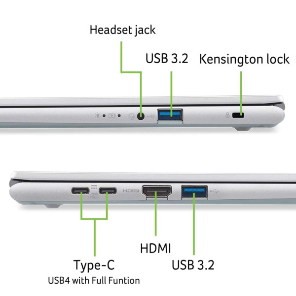 Фото - Ноутбук Acer Aspire Go AG15-72P (NX.JSVEU.008) Silver