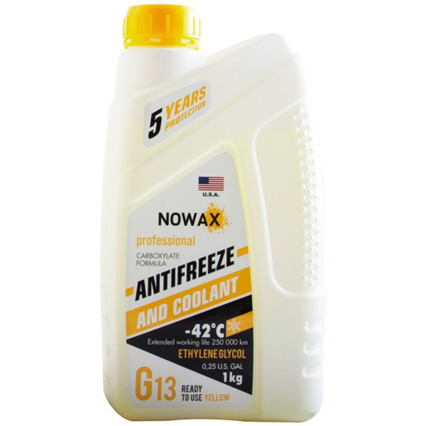 Фото - Антифриз NOWAX YELLOW (NX01012)