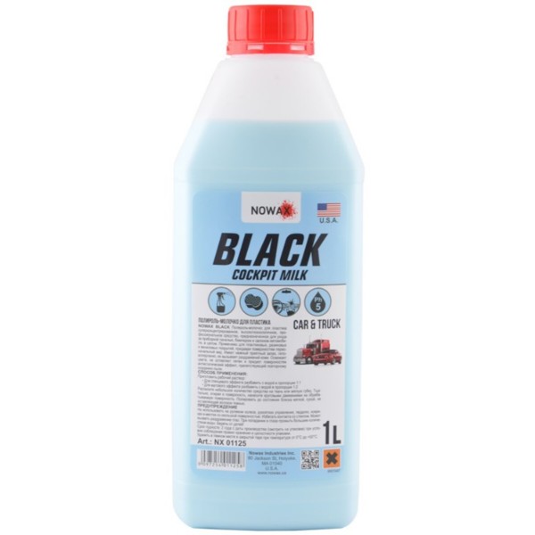 Фото - Полироль для авто NOWAX Black Cockpit Milk 1 л (NX01125)