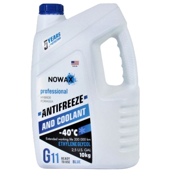 Фото - Антифриз NOWAX Blue (NX10002) Фото - Антифриз NOWAX Blue (NX10002)