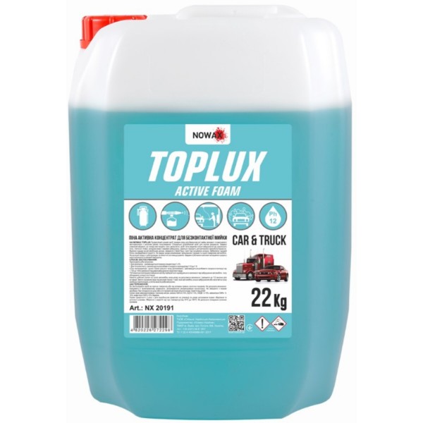 Фото - Піна для мийки авто NOWAX TOPLUX ACTIVE FOAM 22Kg(18.3L) 1:120 ;1:80 (NX20191) Фото - Піна для мийки авто NOWAX TOPLUX ACTIVE FOAM 22Kg(18.3L) 1:120 ;1:80 (NX20191)