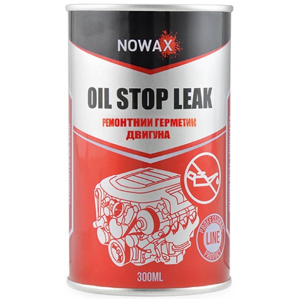 Фото - Герметик NOWAX масляної системи двигуна OIL STOP LEAK 300 ml (NX30210)
