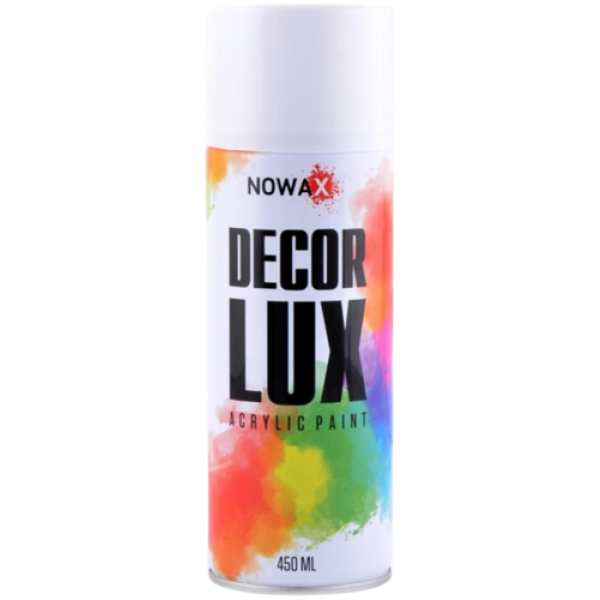 Фото - Фарба для авто NOWAX акрилова Spray 450 ml білий матов (NX48013)