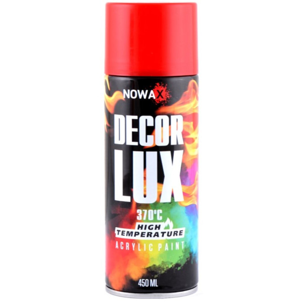 Фото - Фарба для авто NOWAX високотемпературна 370° Spray 450 ml червоний (NX48040)