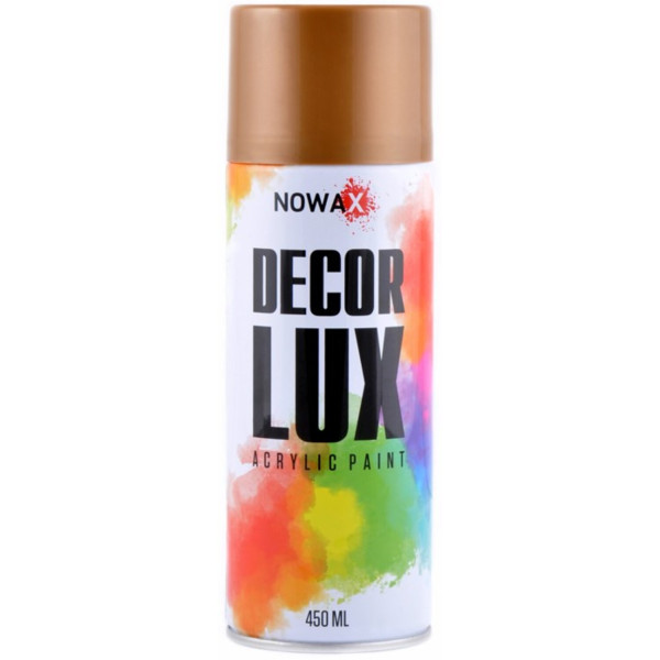 Фото - Фарба для авто NOWAX акрилова Spray 450 ml золотий металік (NX48043)