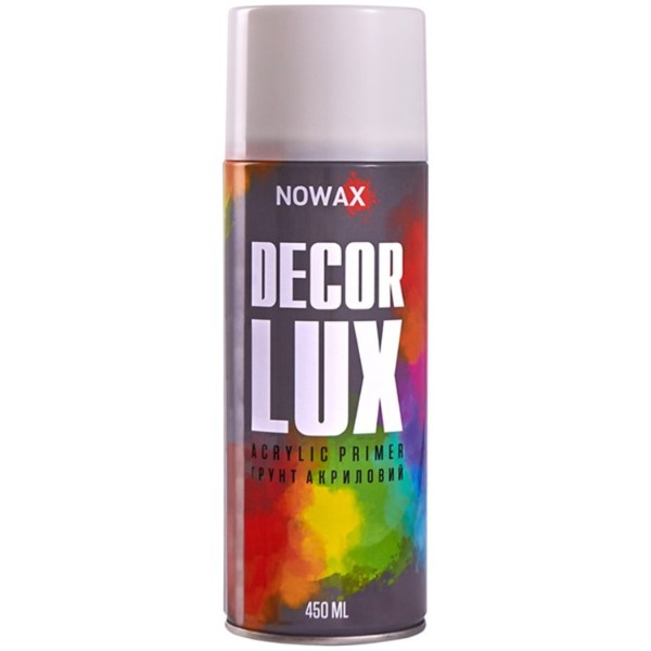 Фото - Грунтовка NOWAX акриловая spray 450 ml белая (NX48048)