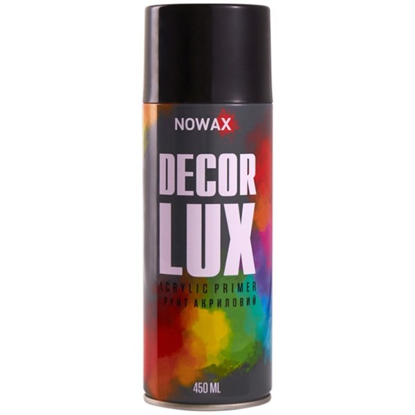 Фото - Грунтовка NOWAX акриловая spray 450 ml черная (NX48049)
