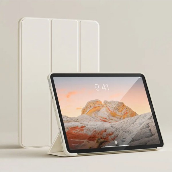 Фото - Чехол для планшета BeCover Tri Fold Soft TPU Silicone for Apple iPad Air (4/5) 2020/2022 10.9'' Beige (711734)