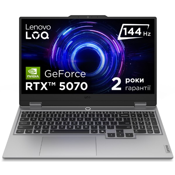 Фото - Ноутбук ігровий Lenovo LOQ 15IRX10 (83JE00Y5RA) Luna Grey