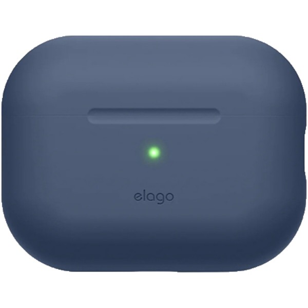 Фото - Чохол для навушників Elago Silicone Basic Case with Nylon Lanyard Jean Indigo for Airpods Pro 2nd Gen (EAPP2SC-BA+ROSTR-JIN)