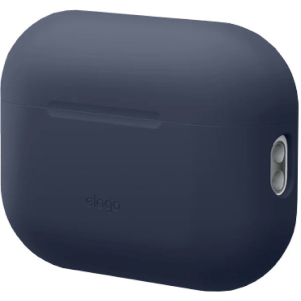 Фото - Чохол для навушників Elago Silicone Basic Case with Nylon Lanyard Jean Indigo for Airpods Pro 2nd Gen (EAPP2SC-BA+ROSTR-JIN)