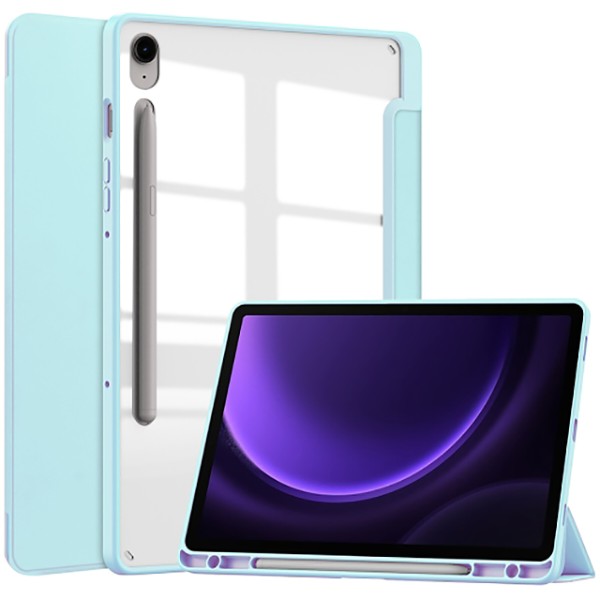 Фото - Чохол для планшета BeCover Soft Edge з кріпленням для стілусу for Samsung Galaxy Tab S9 (SM-X710/SM-X716)/S9 FE (SM-X510/SM-X516B) 11.0'' Light Blue (710441)