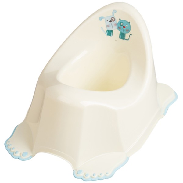 Фото - Горщик дитячий Tega Baby Пес і Кіт з антиковзаючою гумою і музикою Кремовий (PO-062-102)