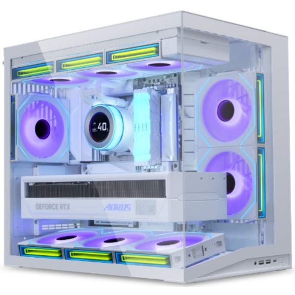 Фото - Корпус Lian Li O11 Dynamic Mini V2 Flow White (G99.O11DMIV2FW.00)