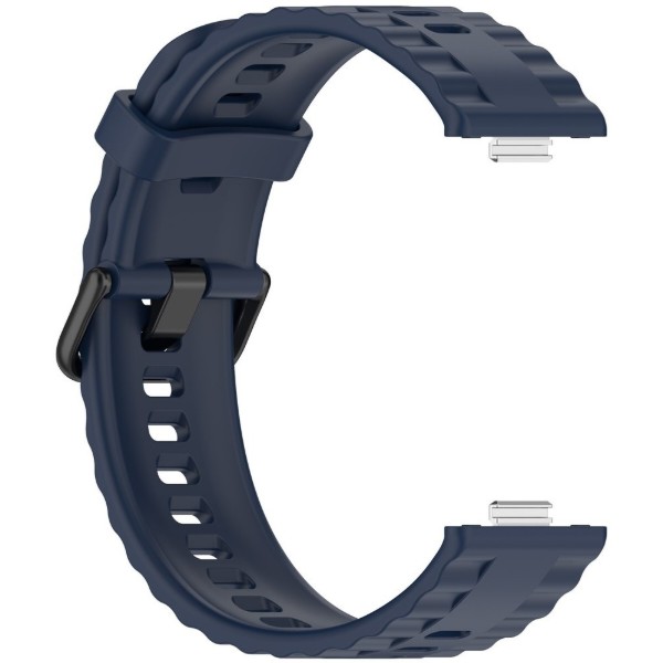 Фото - Ремінець для смарт-годинника BeCover Ribbed Tape for Huawei Watch Fit 3 / Fit 4 / Fit 4 Pro Deep Blue (714113)"