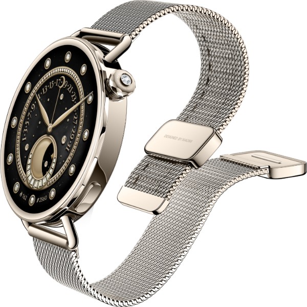 Фото - Смарт-часы Xiaomi Watch S4 41mm Milanese Strap Sunset Gold
