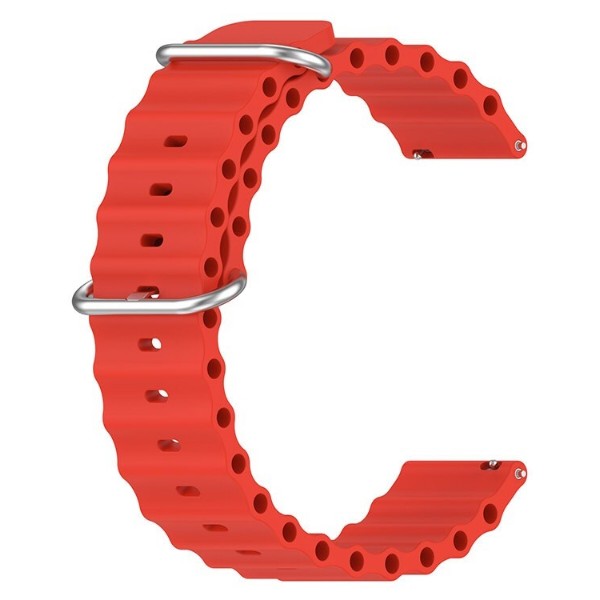Фото - Ремешок для смарт-часов BeCover Wave Style (22mm) for Xiaomi Watch 2 Pro/S4/S3/S1 Pro/S1/S1 Active Red (714224)