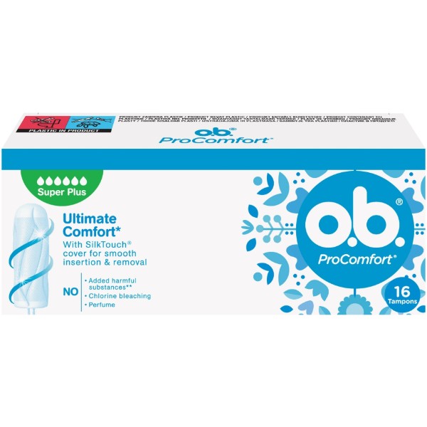 Фото - Тампоны гигиенические o.b. ProComfort Super Plus 16 шт. (3574661857640)