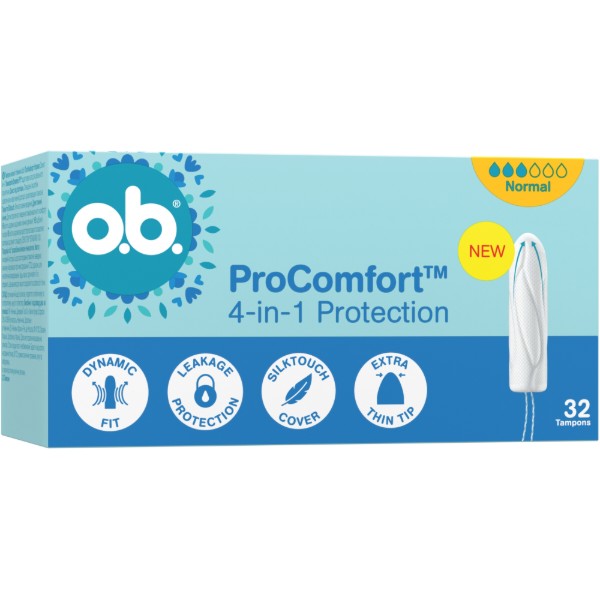 Фото - Тампони гігієнічні o.b. ProComfort Normal 32 шт. (3574661899992)