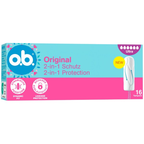 Фото - Тампони гігієнічні o.b. Original Super Plus 16 шт. (3574661900360)