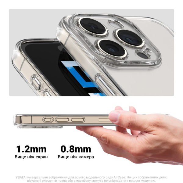 Фото - Чохол для смартфону Armorstandart Air for Tecno Pova 6 Neo (LI6) Camera cover Clear (ARM78224)