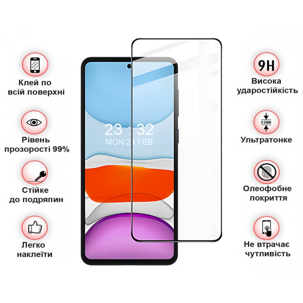 Фото - Захисне скло для смартфону BeCover Oppo A60 Black (711666)