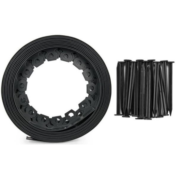 Фото - Стрічка газонна BRADAS Easy Border Set 4x1000 см Чорний (OBEB4010SET)