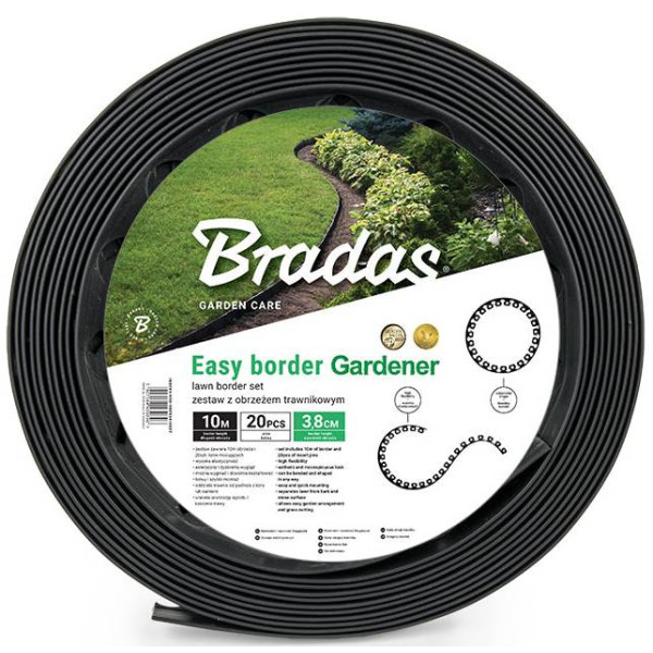 Фото - Лента газонная BRADAS EASY BORDER 50 мм 10 м черный (OBEB5010SET)