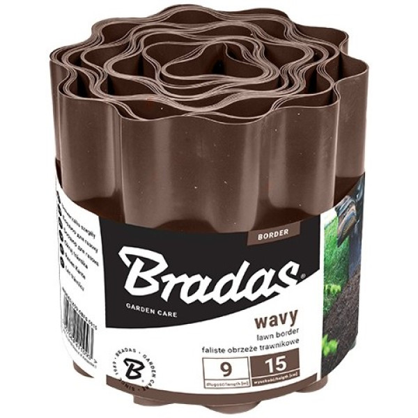 Фото - Стрічка газонна BRADAS 9 м 10 см Коричневий (OBFB 0910)