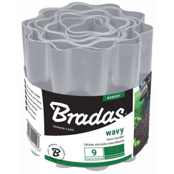 Фото - Лента газонная BRADAS 9 м 15 см светло-серый (OBFLGY 0915) Фото - Лента газонная BRADAS 9 м 15 см светло-серый (OBFLGY 0915)