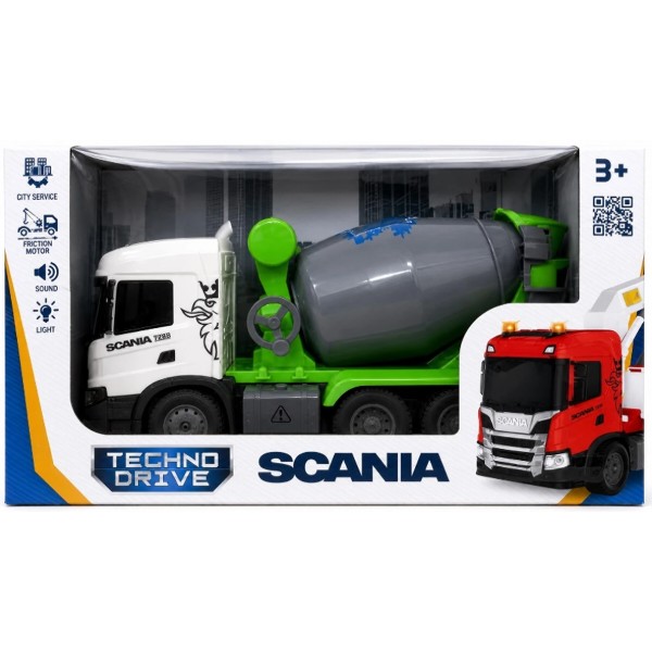 Фото - Наземна спецтехніка TechnoDrive серії Big Truck – Бетонозмішувач SCANIA (світло, звук) (OC-6402)