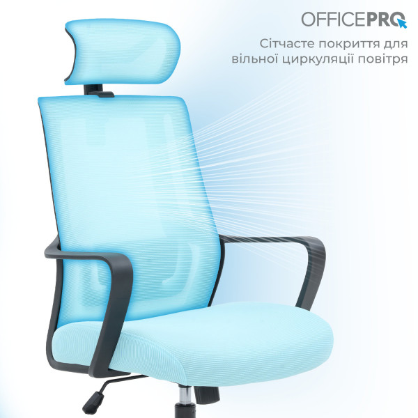 Фото - Кресло офисное OfficePro Harmony (OC310-B-BL-BL) Black/Blue