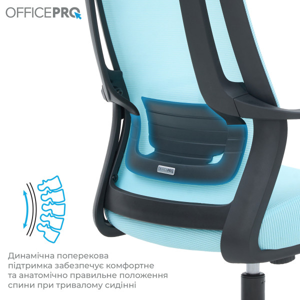 Фото - Кресло офисное OfficePro Harmony (OC310-B-BL-BL) Black/Blue