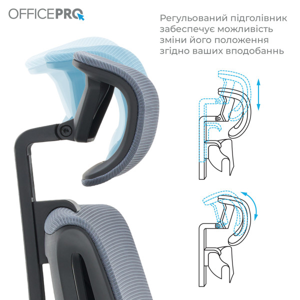 Фото - Кресло офисное OfficePro Harmony (OC310-B-G-G) Black/Gray