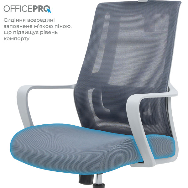 Фото - Кресло офисное OfficePro Harmony (OC310-G-G-G) Gray