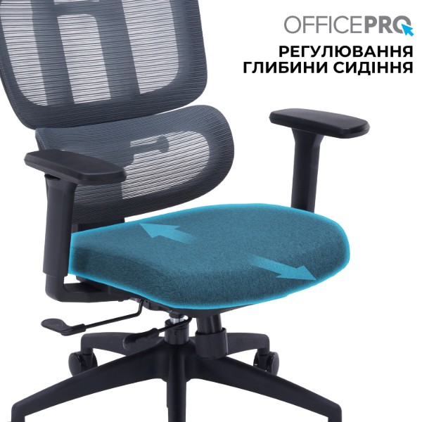 Фото - Крісло офісне OfficePro Skyline (OC580-B-DG-DG) Black/Dark Gray