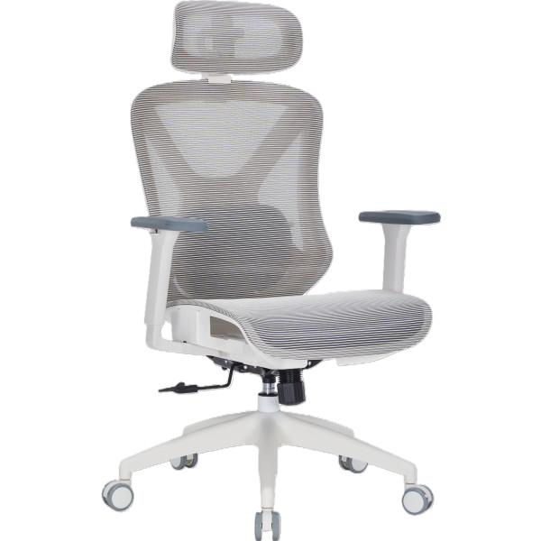Фото - Крісло офісне OfficePro Atlas (OC630-W-LG-LG) White/Light Gray