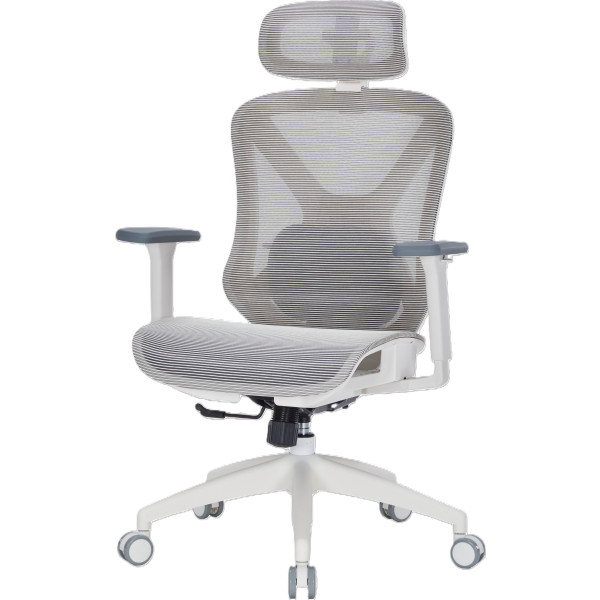 Фото - Крісло офісне OfficePro Atlas (OC630-W-LG-LG) White/Light Gray