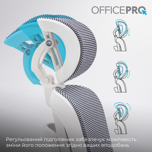 Фото - Кресло офисное OfficePro Skyline (OC680-W-DG-DG) White/Dark Gray