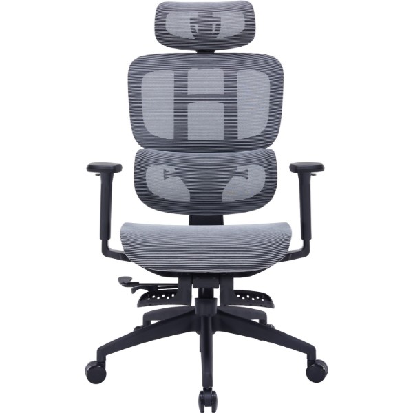 Фото - Кресло офисное OfficePro Skyline Footrest (OC750-B-DG-DG) Black/Dark Gray