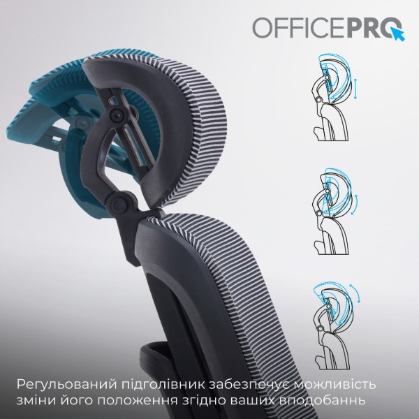 Фото - Кресло офисное OfficePro Skyline Footrest (OC750-B-DG-DG) Black/Dark Gray