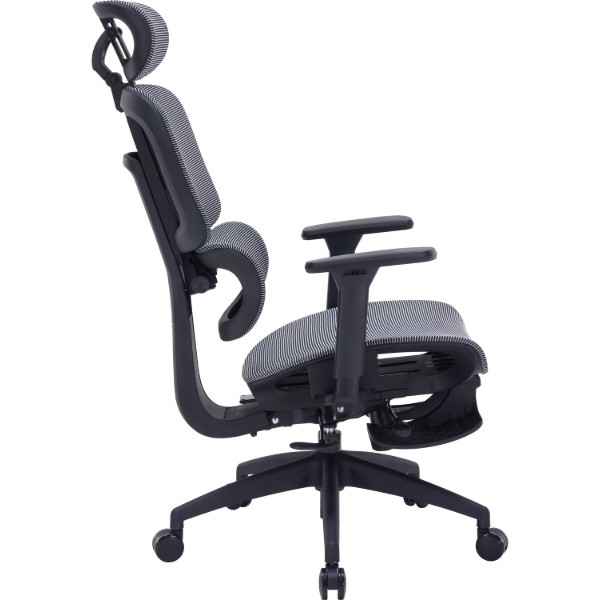 Фото - Кресло офисное OfficePro Skyline Footrest (OC750-B-DG-DG) Black/Dark Gray