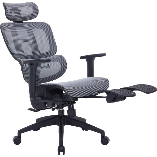 Фото - Кресло офисное OfficePro Skyline Footrest (OC750-B-DG-DG) Black/Dark Gray