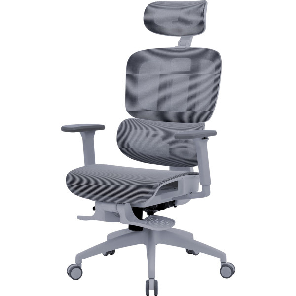 Фото - Крісло офісне OfficePro Skyline Footrest (OC750-G-DG-DG) Gray/Dark Gray