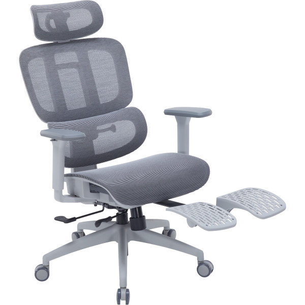 Фото - Крісло офісне OfficePro Skyline Footrest (OC750-G-DG-DG) Gray/Dark Gray