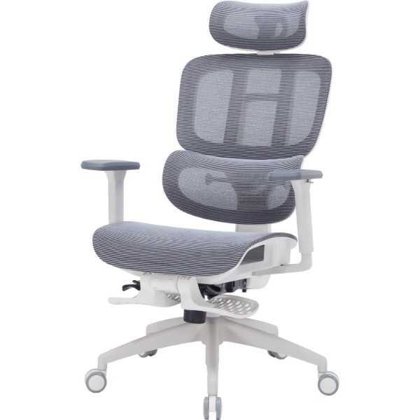 Фото - Кресло офисное OfficePro Skyline Footrest (OC750-W-DG-DG) White/Dark Gray