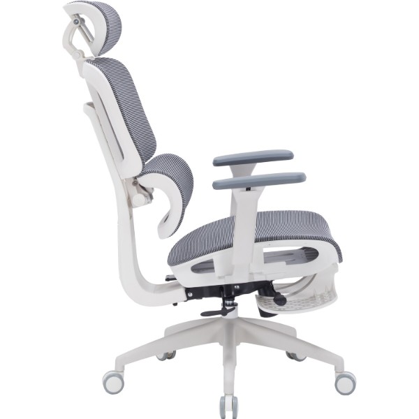 Фото - Кресло офисное OfficePro Skyline Footrest (OC750-W-DG-DG) White/Dark Gray