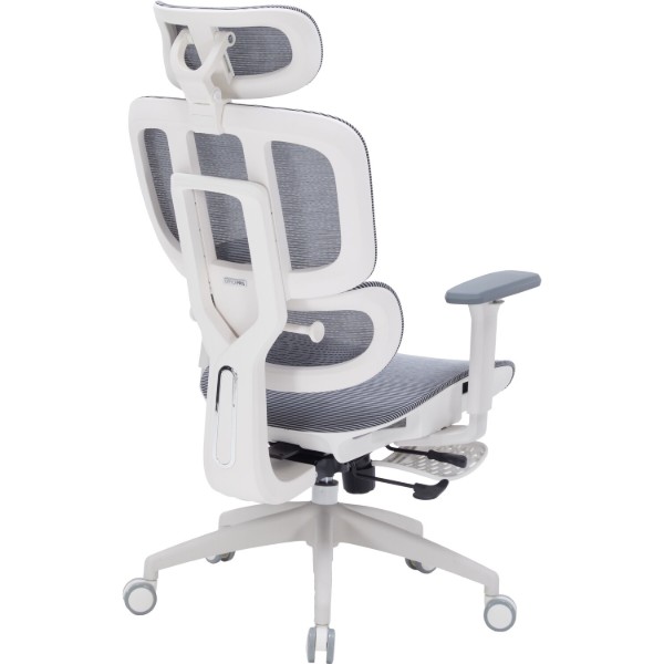 Фото - Кресло офисное OfficePro Skyline Footrest (OC750-W-DG-DG) White/Dark Gray
