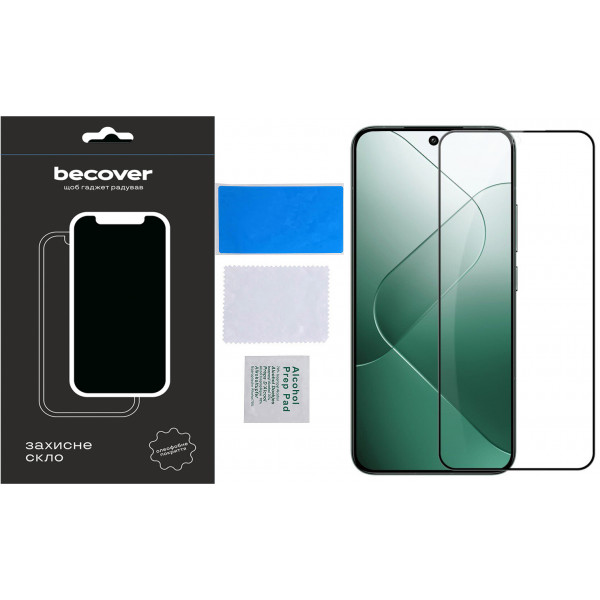 Фото - Захисне скло для смартфону BeCover Xiaomi 14 5G Black (710789)