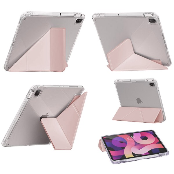Фото - Чехол для планшета BeCover Ultra Slim Origami Transparent for Apple iPad Air (4/5) 2020/2022 10.9"" Pink (711104)"